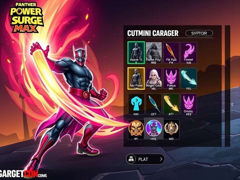 Panther Power Surge Max character customization